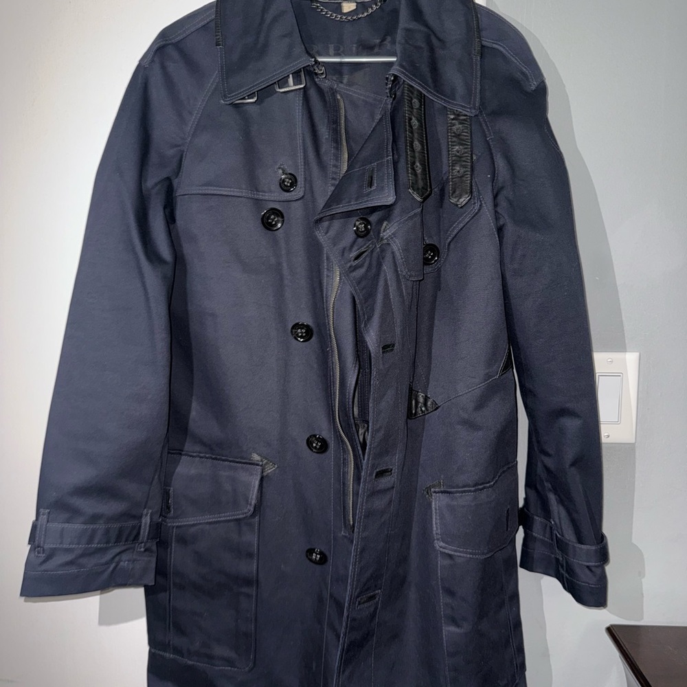 Burberry Dark Blue Trench Coat